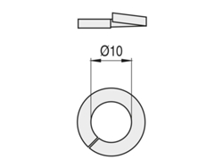 Arandela Grower Din 127-b Negra Metrica M-18