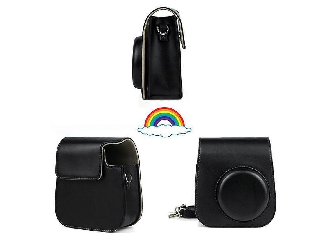 Funda de piel sintética con correa para el hombro para cámaras instantáneas Fujifilm Instax Mini 9, Mini 8 y Mini 8+ TAISHENGDA