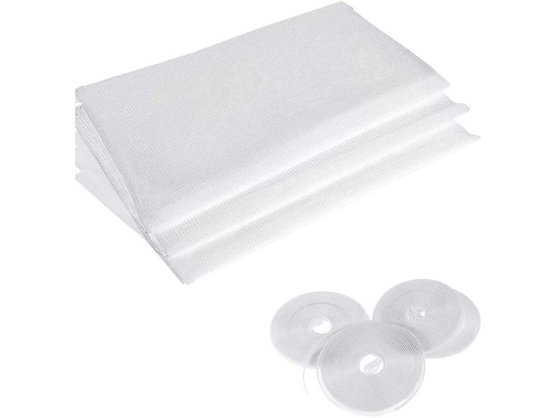 Protector Mosquitero Ventana 1.3x1.5m Con 4 Cintas Autoadhesivas Linjou Reutilizable