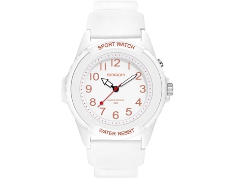 VEANXIN Relojes deportivos Correa de resina Reloj de pulsera eléctrico resistente al agua-Negro