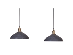 Lámpara de techo BELIANI Cheyyar de Madera de mango Negro 65x14x126