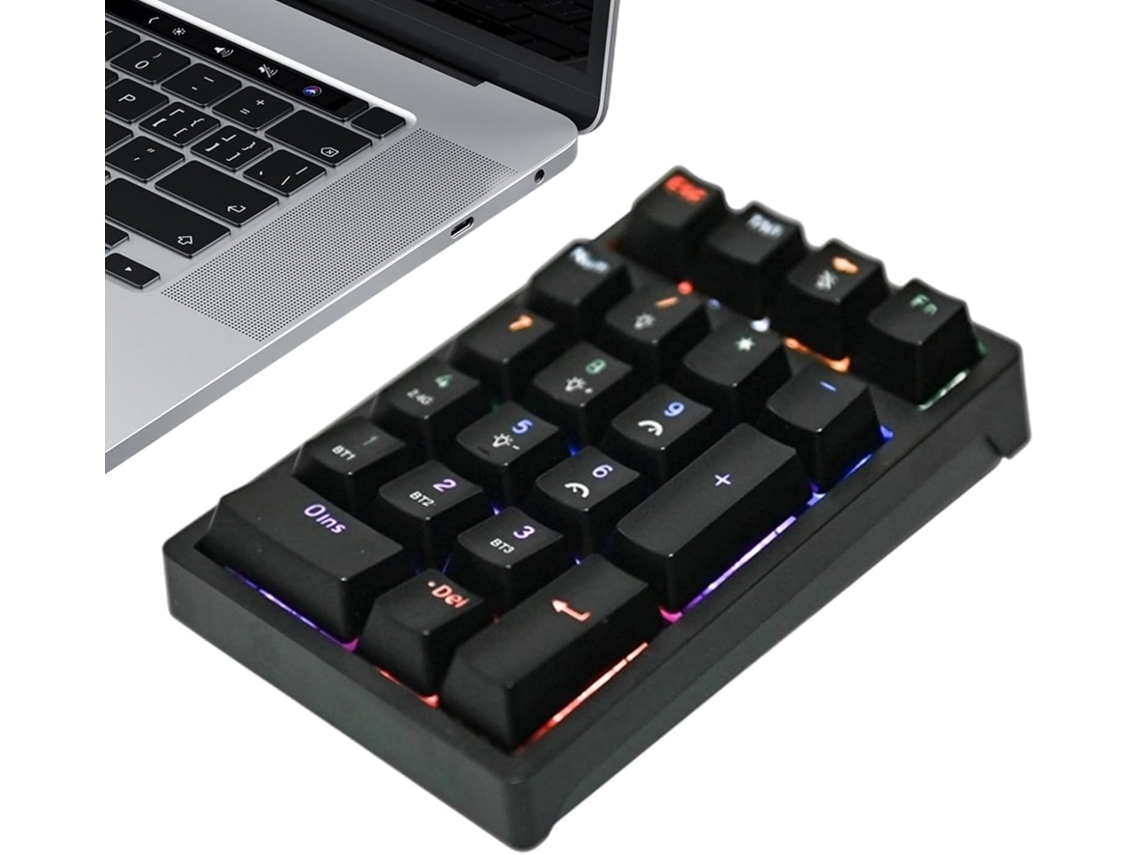 Teclado USB compacto de 21 teclas para contabilidad y finanzas, para ordenadores de sobremesa. SFUSHOS