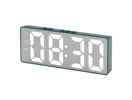 ELKUAIE Despertador digital Reloj LED Dormitorio Reloj de escritorio electrónico adecuado para el hogar, dormitorio, oficina