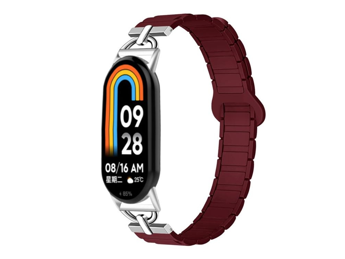 Pulsera para Xiaomi Smart Band 10/9/8 - Silicona magnética - Tres esferas en forma de D
