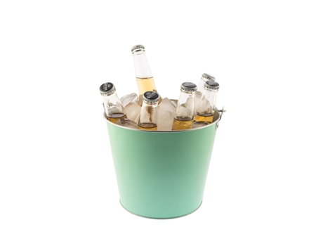 Cubitera KOALA Con asa Verde Metal 5 L