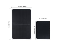 Panel Solar Portátil Plegable Monocristalino De 60 W Para El Hogar, El Coche Y El Barco.