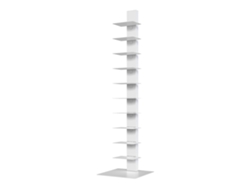 Librería Eksjö con 10 estantes acero 150x39x39 cm - Blanco mateEN.CASA