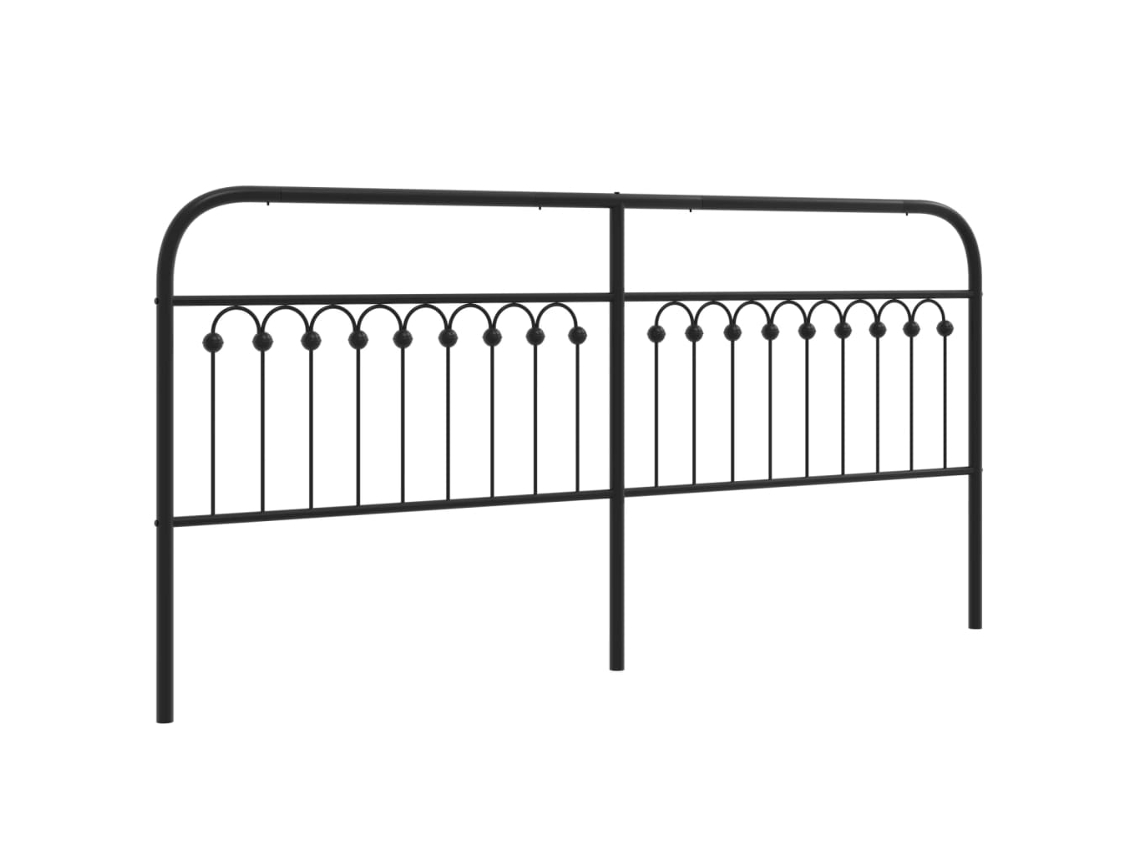 Cabecero de repuesto 193 cm Metal Negro MAISON EXCLUSIVE