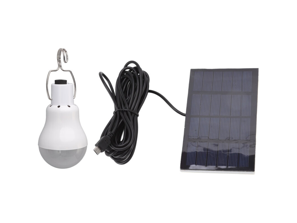 Lámpara Led Solar Portátil Y Recargable Para Tiendas De Campaña, Etc.