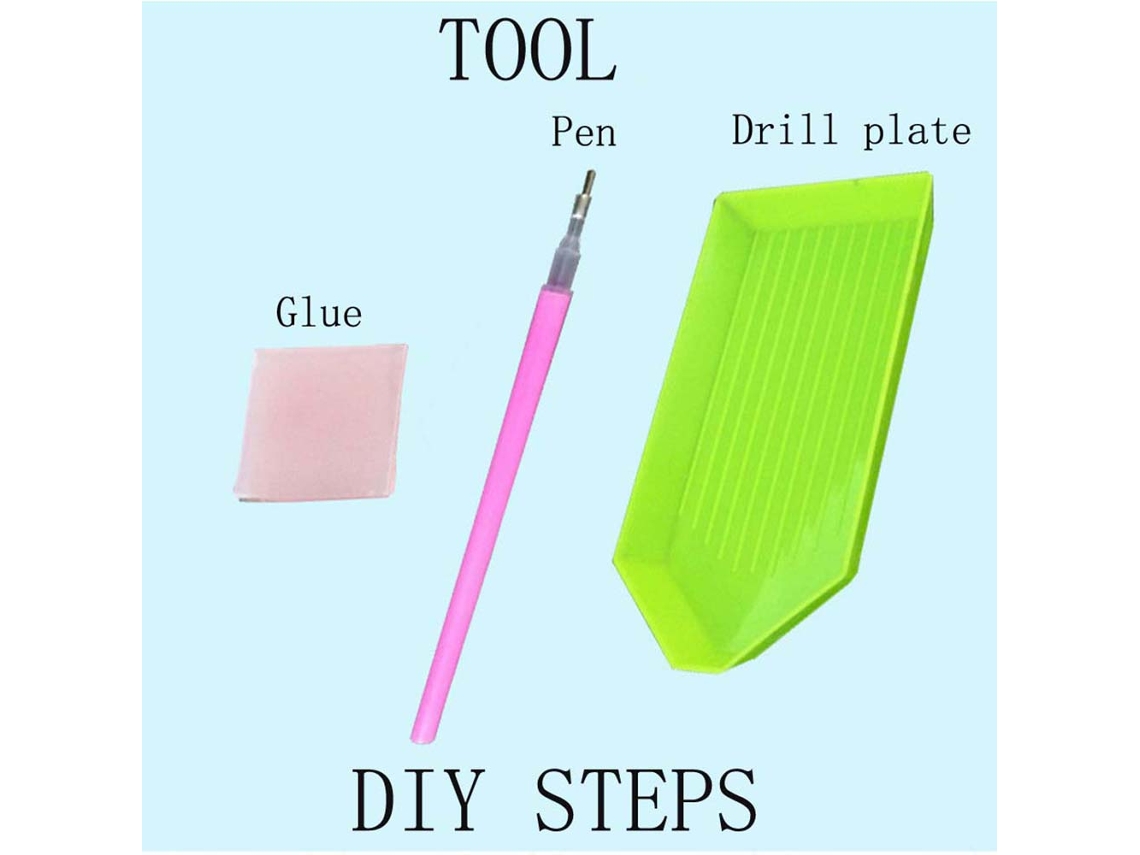Kit Completo De Pintura De Diamantes 5d Diy Con Forma De Cubo De Lobo Redondo Para Decoración De Pared 30x40cm