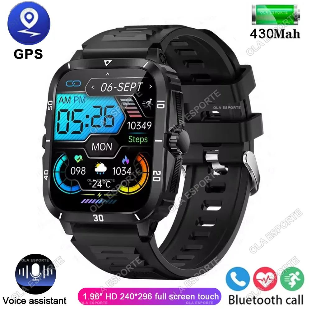 Reloj Inteligente, Resistente Al Agua, Con Gps Para Seguimiento De Actividad Física En Exteriores Y Batería De 400 Mah.