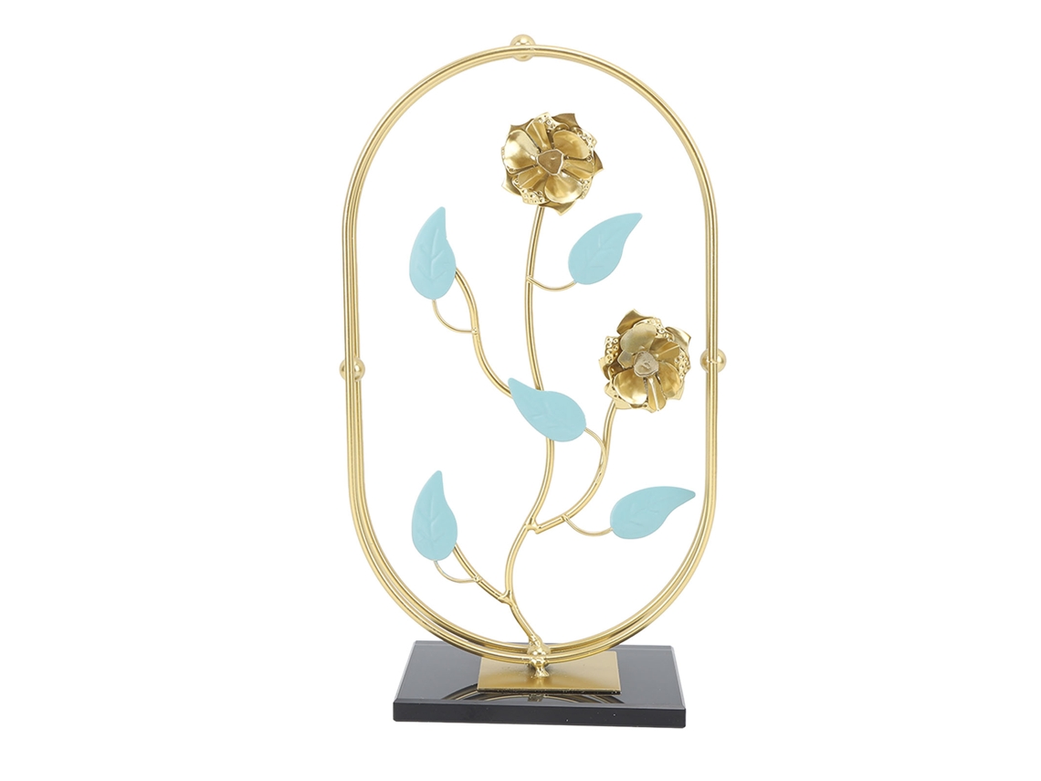 Adorno De Mesa De Hierro Estilo Nórdico Hecho A Mano Con Base De Cristal Para Decoración Moderna.