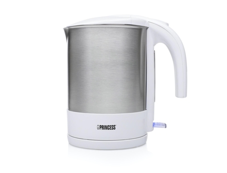 Princess 01.236038.01.001 Hervidor eléctrico 1,7 L 2200 W Acero inoxidable Blanco