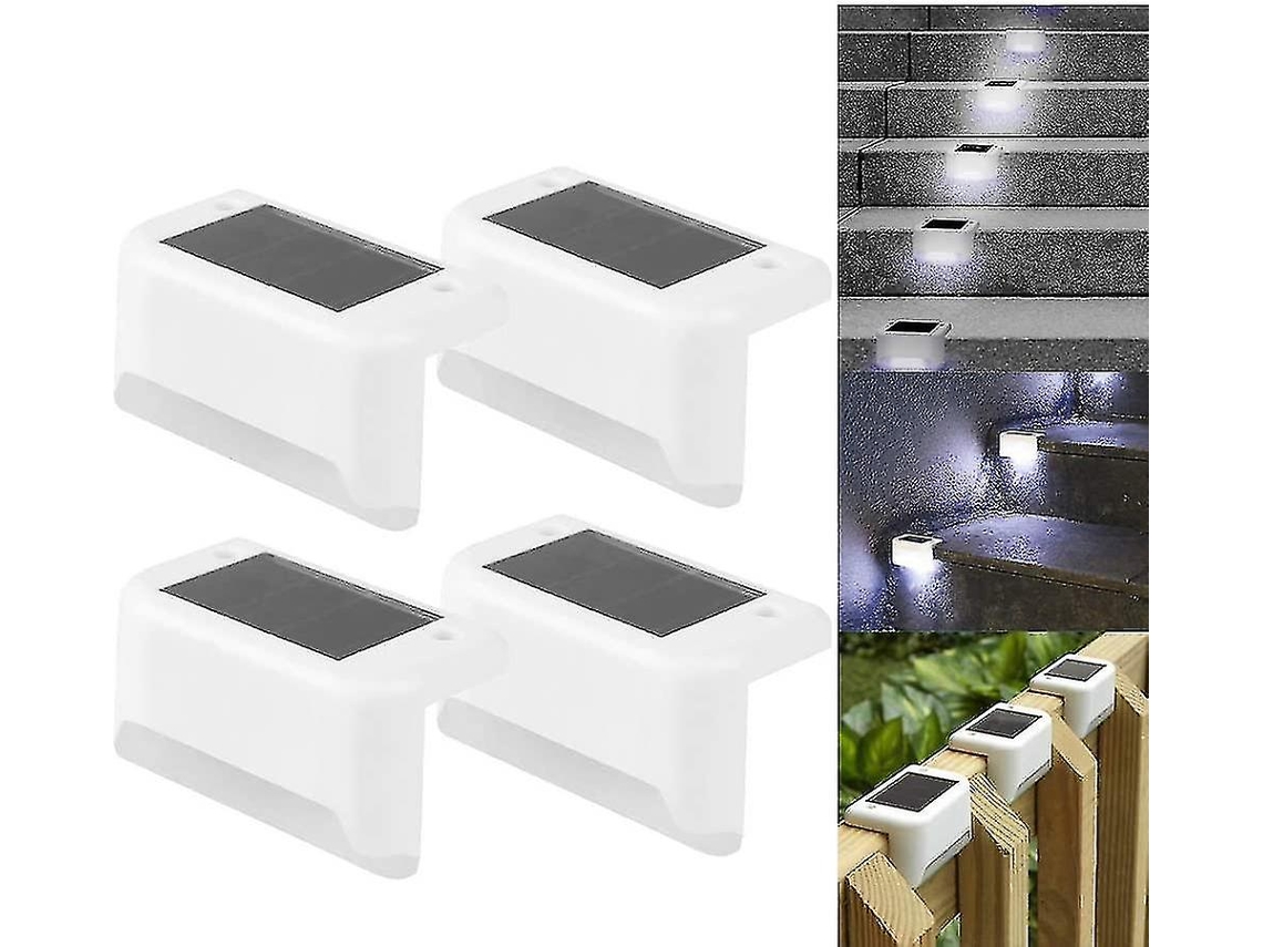 Rebe-4 Pack Luzes Solares Para Escadas Exteriores Impermeáveis Led Focos Para Patios E Cerca
