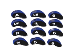 12 Fundas Para Cabezas De Palos De Golf Con Números, Fundas Protectoras Para Hierro, Color Negro Y Azul Marino.