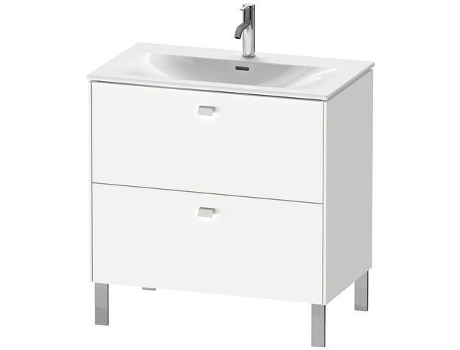 Mueble de lavabo DURAVIT Brioso vertical 82,0 x 47,9 cm 2 cajones cajón superior incl. recorte de sifón y delantal para lavabo Viu 234483