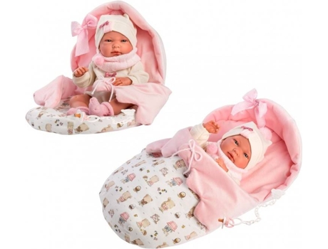 Muñeca LLORENS Nica Recien Nacida Saquito Rosa 40Cm (Edad Mínima: 3 Años)
