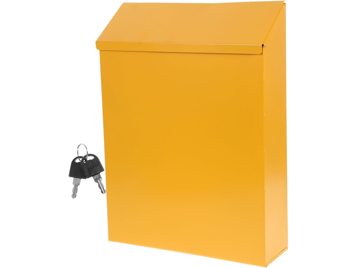 Buzón Decorativo De Hierro Con Sugerencias (amarillo)