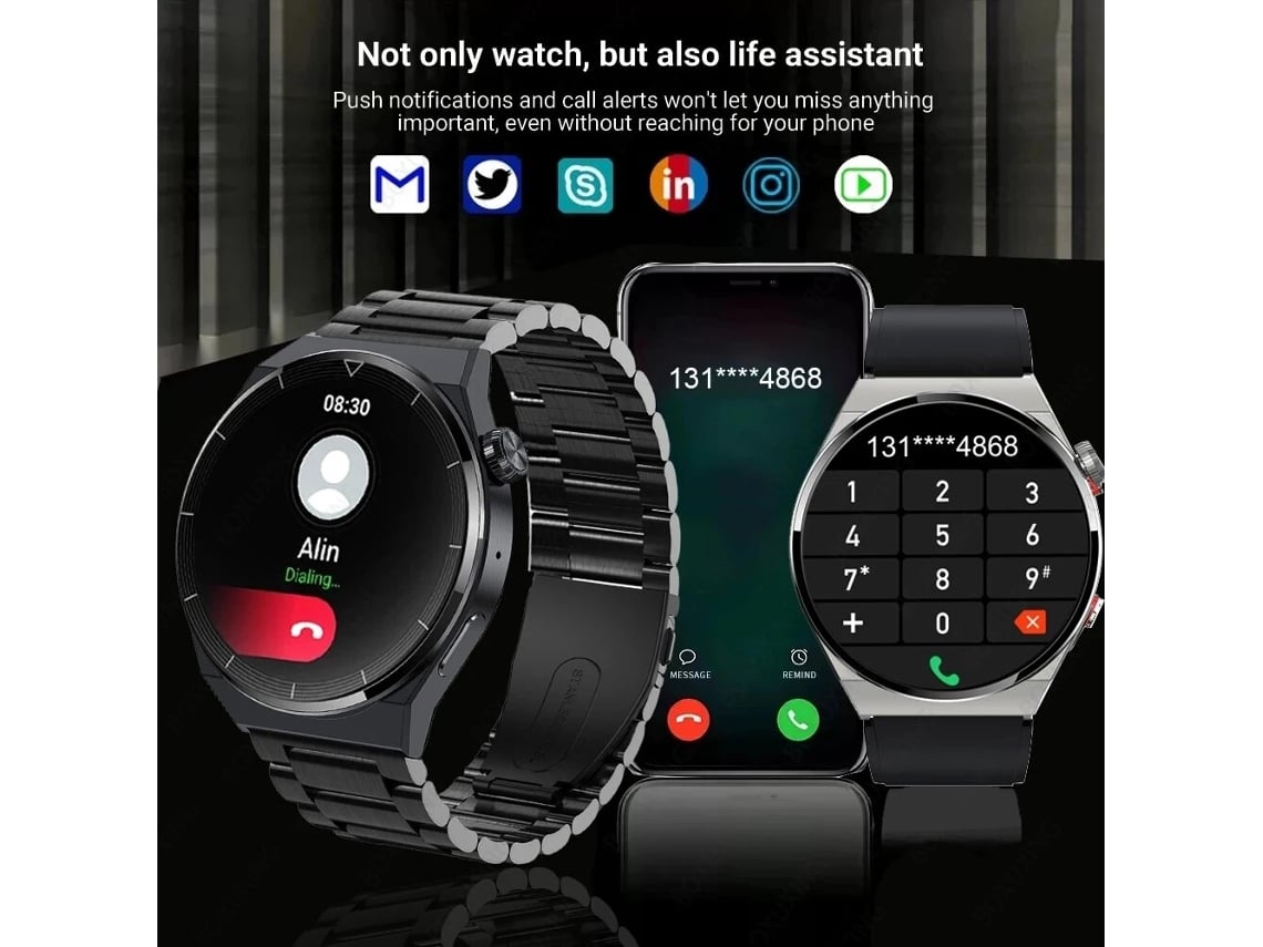Nfc Smart Watch Xiaomi Gt3 Reloj Huawei Watch GT Pro Titanium