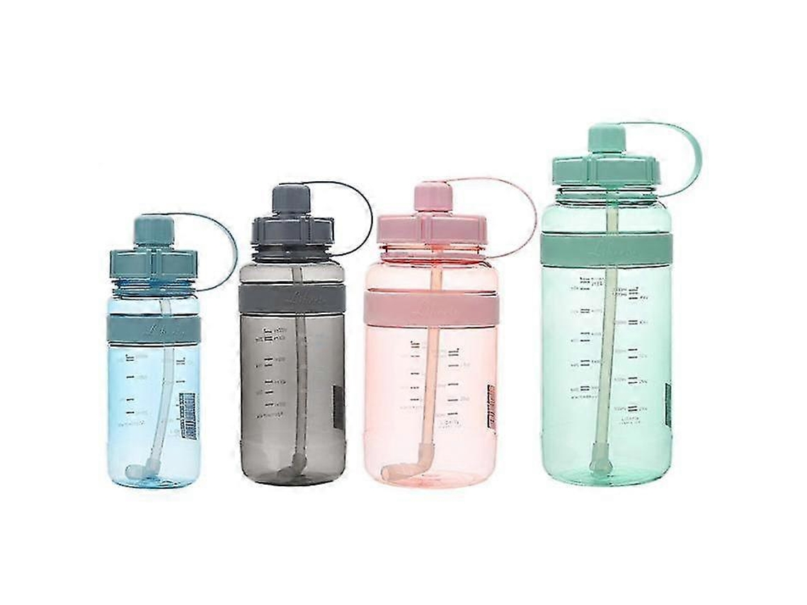 Botella De Agua Deportiva De 1000 Ml, Botella Grande Para Gimnasio, Jarra Reutilizable Con Pajita. Rosewell