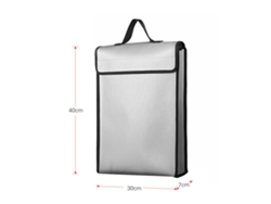 Bolsa De Documentos Ignífuga Y Impermeable Material Silicona Resistente Al Calor 1200℃ Capacidad Grande Para Archivos Dinero Pasaporte Tablet