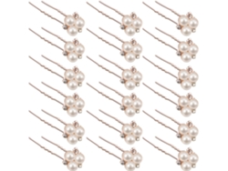 18 piezas de accesorios para el cabello de novia con clip de perla, accesorios para el cabello de boda, novias, damas de honor, niñas de las flores
