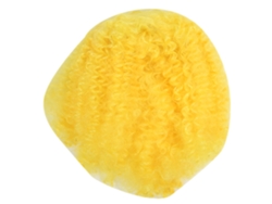 Peluca De Cosplay Larga Rizos Amarilla 66cm Para Mujer Pelo Sintético De Alta Temperatura