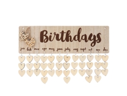1 calendario colgante de madera. ALLINLESS