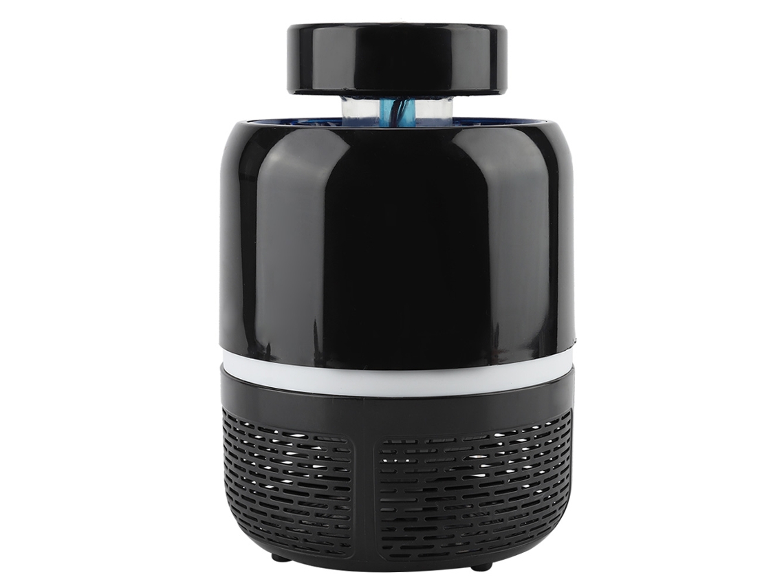 Lámpara LED eléctrica antimosquitos, trampa para moscas con USB, color negro
