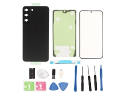 Conjunto Tampa Vidro Traseiro Para S22+plus Com Kit Reparo Profissional Instalação Fácil Preto
