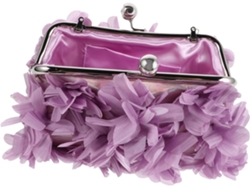 Bolso De Mano De Noche Floral Para Mujer Con Cadena Y Cierre, Ideal Para Eventos Formales Y Bodas.