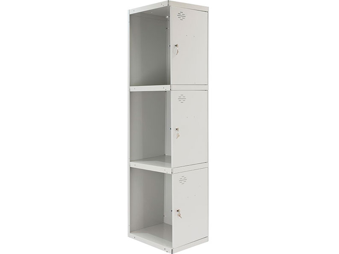 Simonlocker Profesional Desmontable 3 Puertas 1/3 300 Adicional Gris SIMON RACK