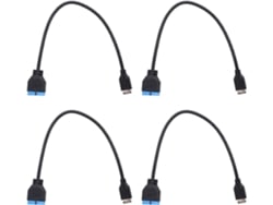 Cable De Extensión De 4 Puertos Usb 3.1 A Panel A 3.0 De 20 Pines Para Placa Base Cm