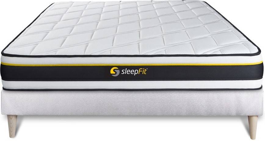 Pack Soft 120x210cm somier blanco espuma conjunto sleepfit 120x210 alta densidad microair 3