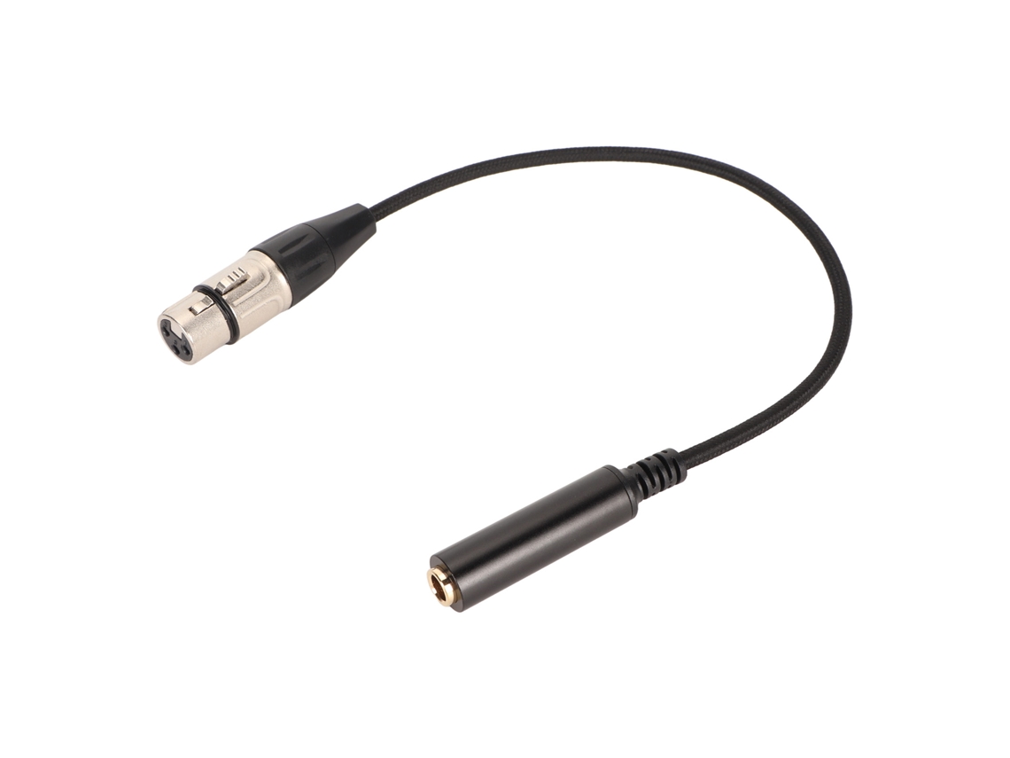 Cable Adaptador Balanceado De 3 Pines, Hembra De 6,5 Mm A Hembra Xlr, 30 Cm/11,8 Pulgadas