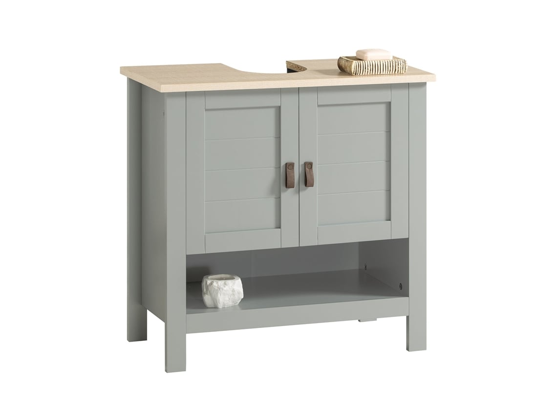 Armario de Bañero SOBUY (60 x 30 x 60 cm - MDF - Gris)