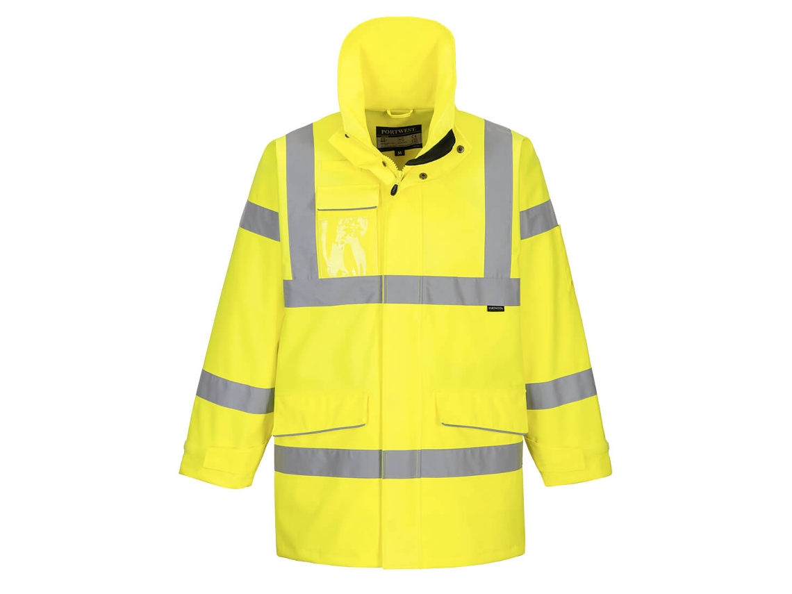 Chubasquero De Alta Visibilidad Extreme - Perfecto Para Cualquier Clima Amarillo / Xxl