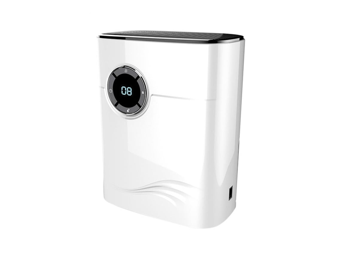 Umidificador Portátil 2 Em 1, Com Capacidade De 1.200 Ml E Função De Purificação De Ar, Cor Branca.