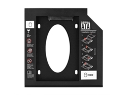 HURRISE Bahía de Disco Duro 2 5' Caja Sata HDD Ssd Bahía de Disco Duro Caddy Adaptador óptico de DVD para computadora portátil 12 7 mm