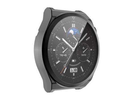 Huawei Watch GT 3 Pro 43 mm ENKAY Estuche de TPU suave galvanizado de cobertura total con protección de pantalla (negro)