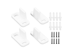 Juego De 2 Pestillos Para Puertas De Granja, Acero Al Carbono, Plástico Blanco, Accesorios De Herrajes Para Armarios De Dormitorios Y Hoteles.
