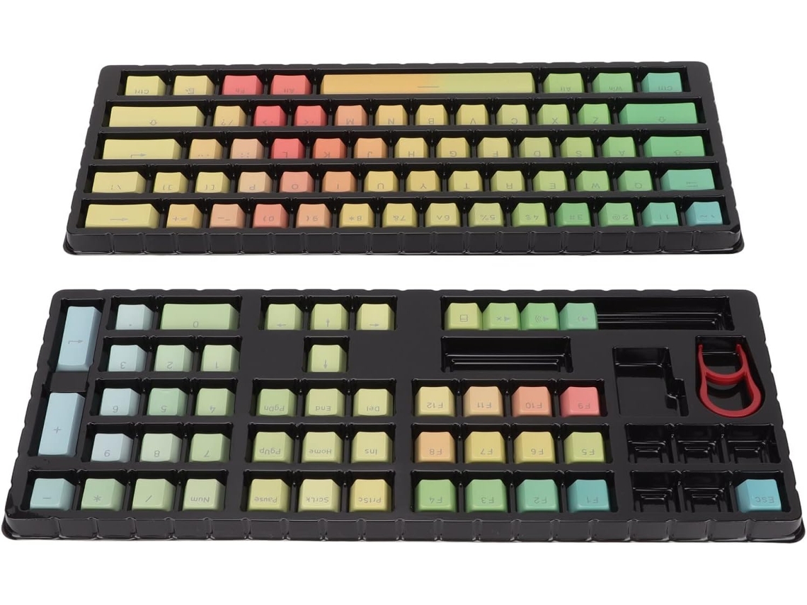 Teclas De Pbt Translúcidas, Sublimación Arcoíris, Teclado Mecánico