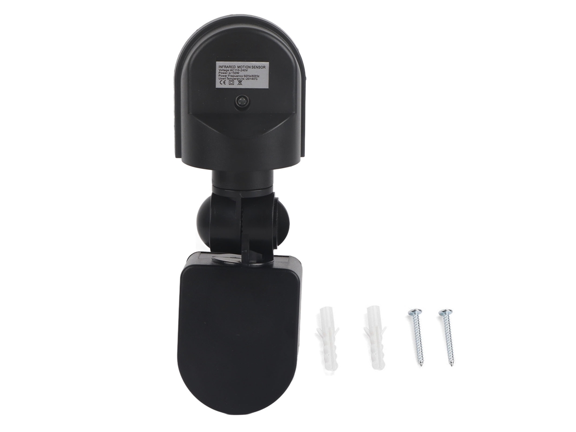 2026-bombilla Interruptor Sensor Infrarrojo De Movimiento Ajustable 110v-240v (negro)