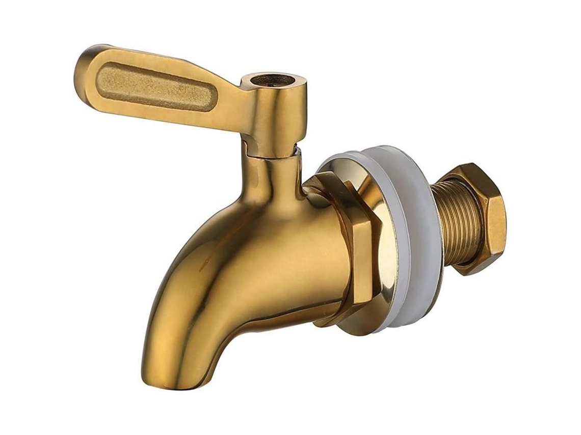 Dispensador De Agua Giratorio De Acero Inoxidable 304 Para Zumos Y Cerveza - Dorado, 16 Mm