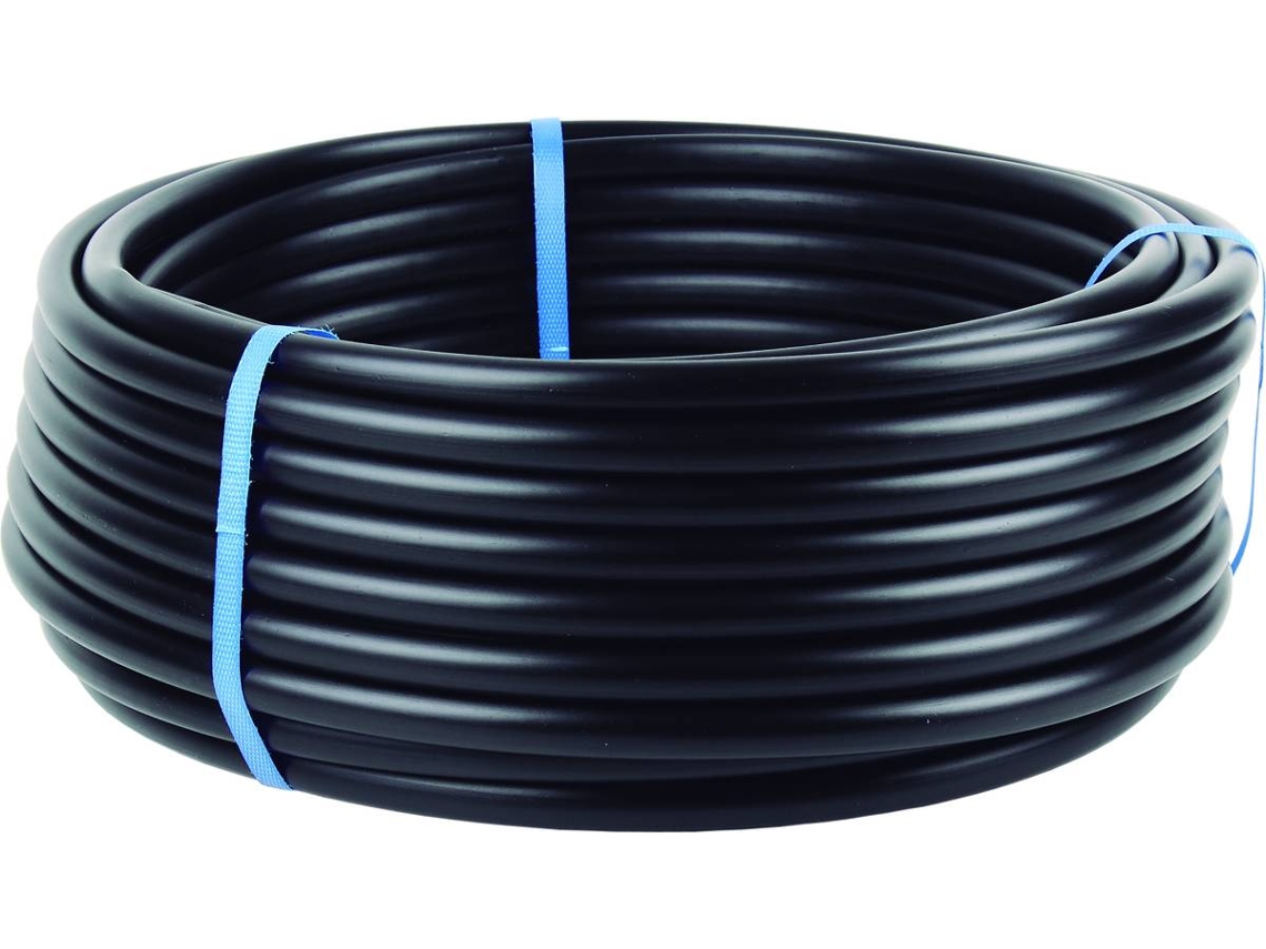 Tubo de Riego COFAN Por Goteo Negro con Sin Goteros (25 m x 16 mm)