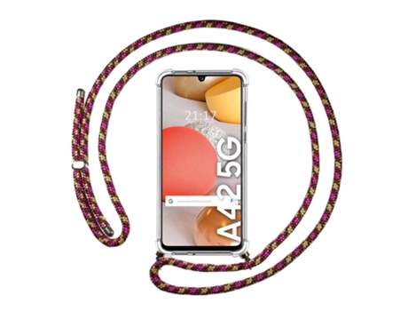 Carcasa Samsung Galaxy A42 5G TUMUNDOSMARTPHONE Colgante Rosa