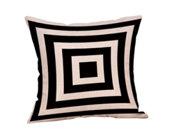 Rebe-set De 2 Fundas De Almohada Cuadradas De Patrones Geométricos 45x45 Cm Para Oficina Coche Hogar