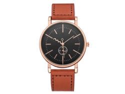 Relógio De Pulso Mulher Simples Elegante Aço Inoxidável Quartzo Ouro Rosa