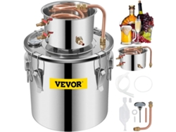 Kit de destilación Vevor, capacidad de 5 galones, construcción de acero inoxidable y cobre, fácil de usar. OEM.