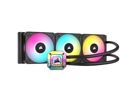 Cooler CORSAIR Icue H150I Elite Capellix Xt 12V 2100Rpm Ultra Brillante 3 Led de Ventilador Rgb Radiador Negro